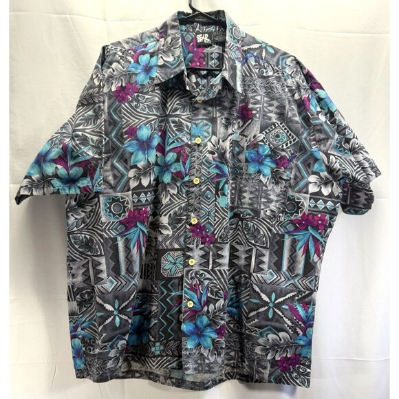 Vintage BEAR INT. Hawaiian Button Down Mens Shirt Sz Large - Picture 1 of 8
